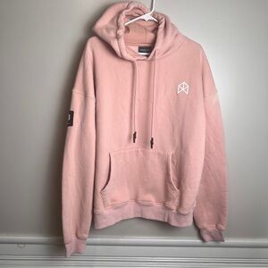 Rawgear Sherpa Fleece Heavyweight Hoodie Mens XL Pink Cozy Soft Plush Winter EUC